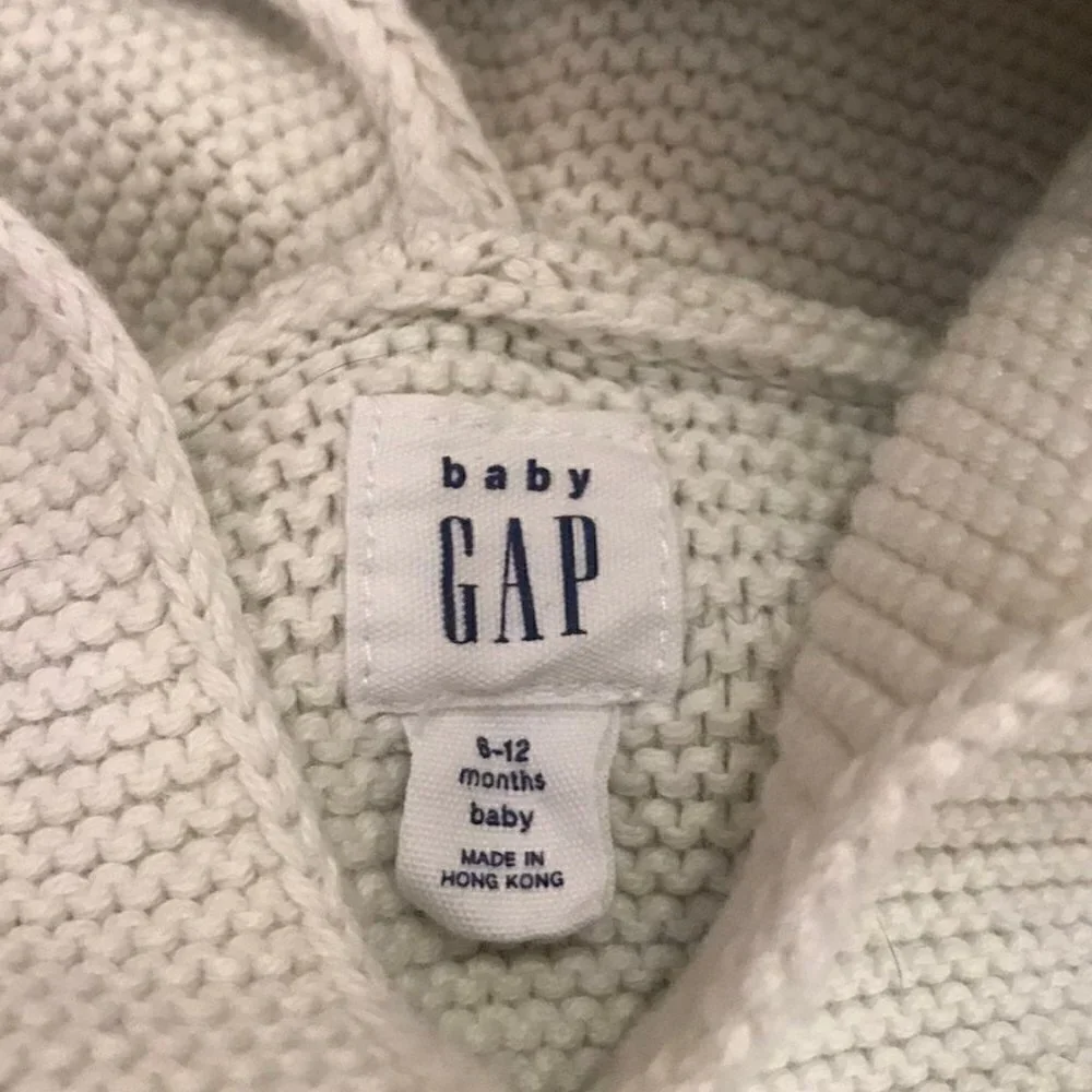 Baby Gap unicorn knit Sweater cardigan 6-12 mos
